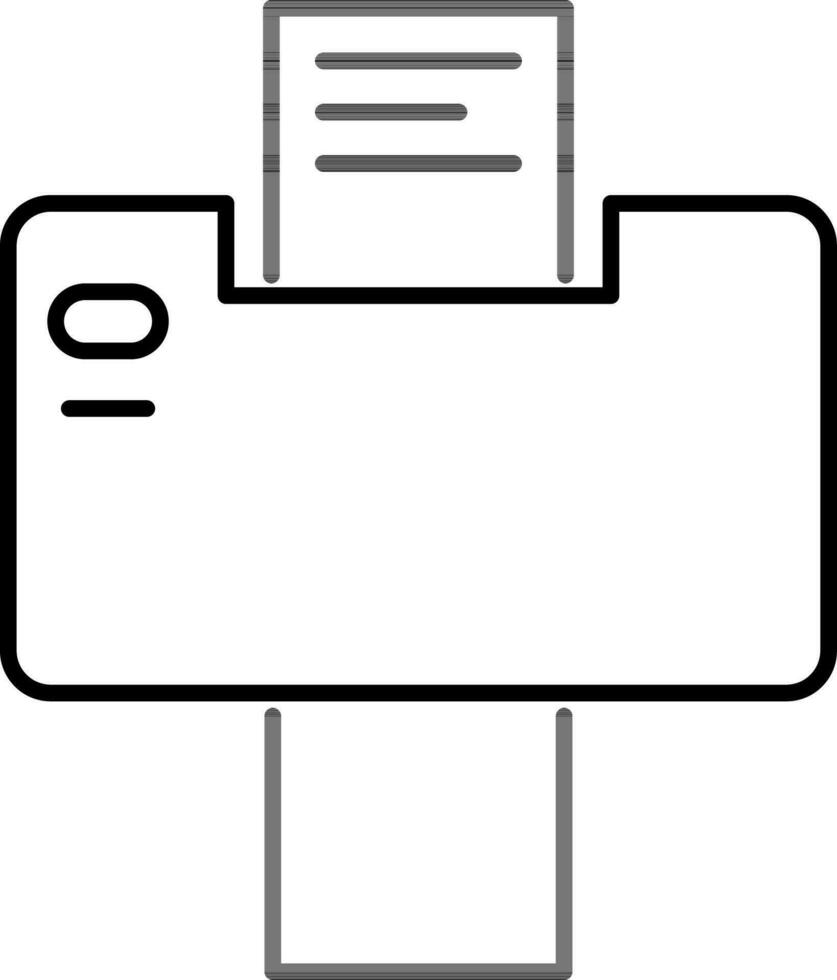 printer icoon of symbool in lijn kunst. vector