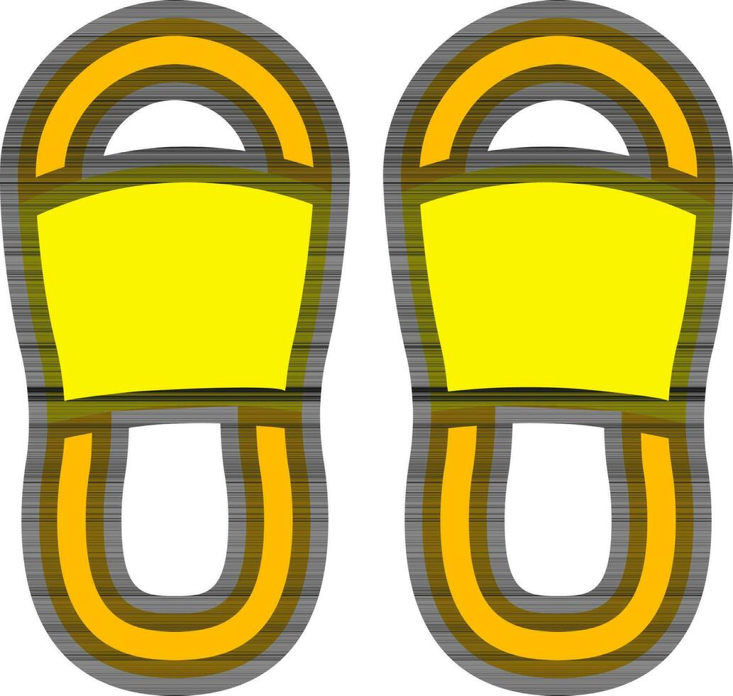 vector illustratie van slippers.