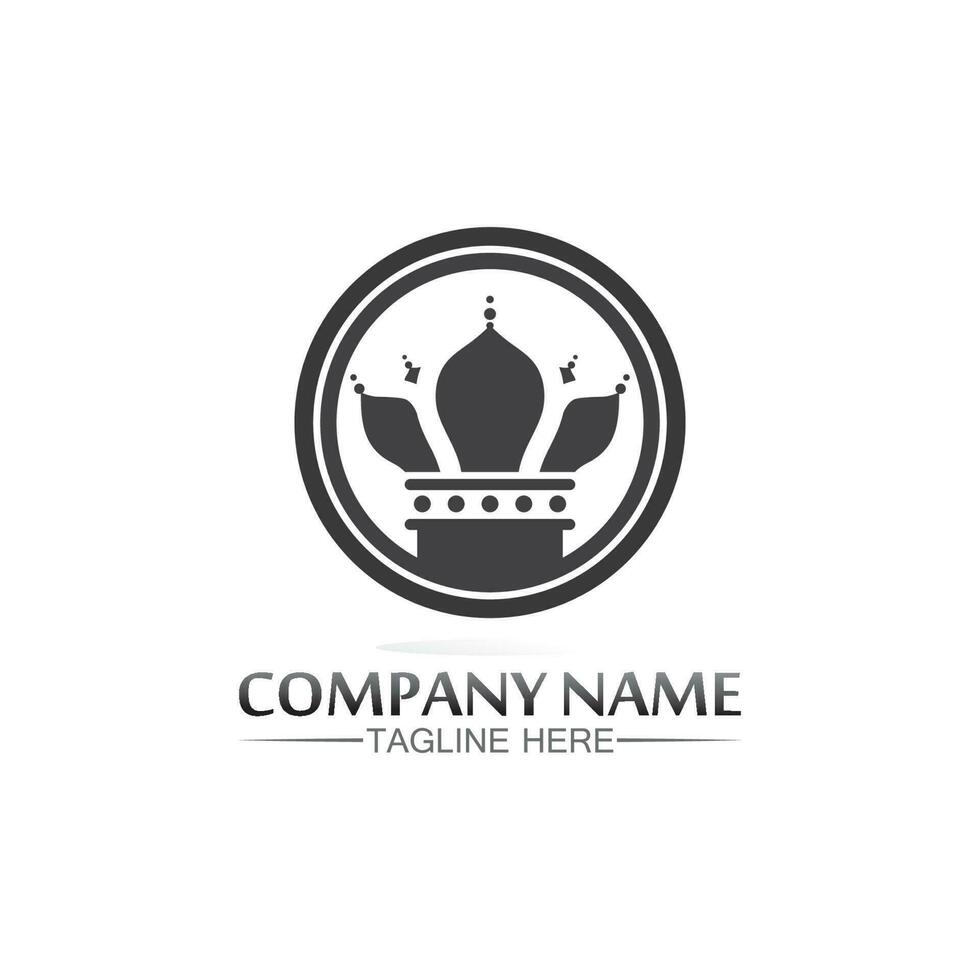 kroon logo sjabloon vector pictogram