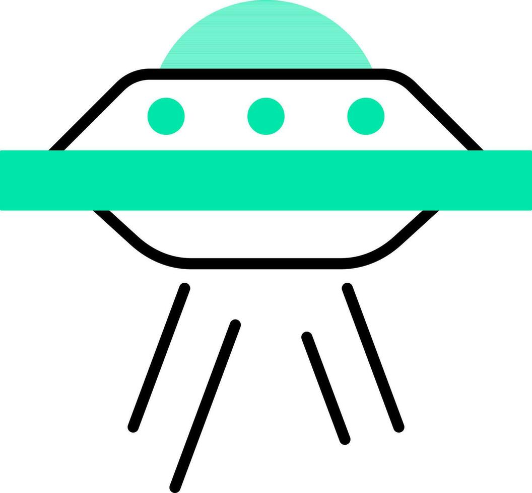 vector illustratie van ufo icoon.