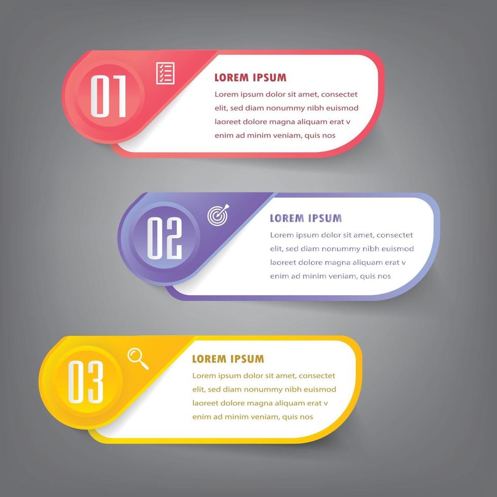 moderne tekstvak sjabloon banner infographics vector