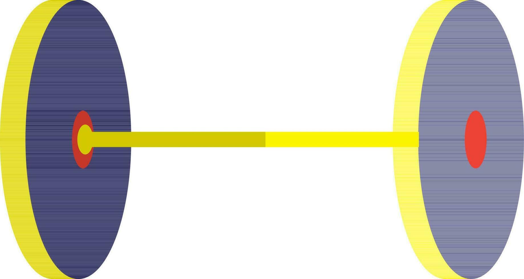 illustratie van een ronde halter. vector