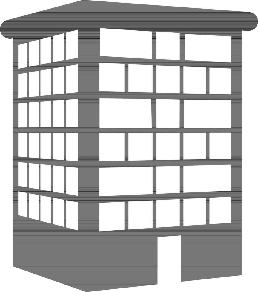 illustratie van een gebouw. vector
