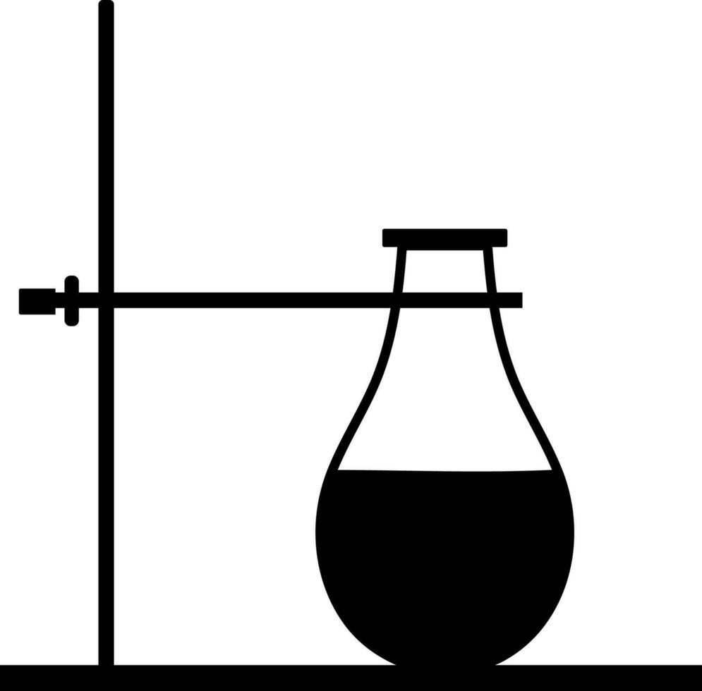 chemie laboratorium fles symbool. vector