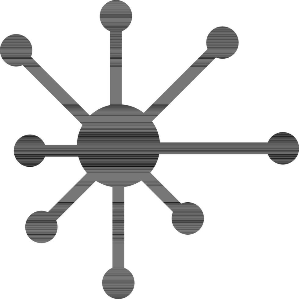 vector teken of symbool van moleculen.