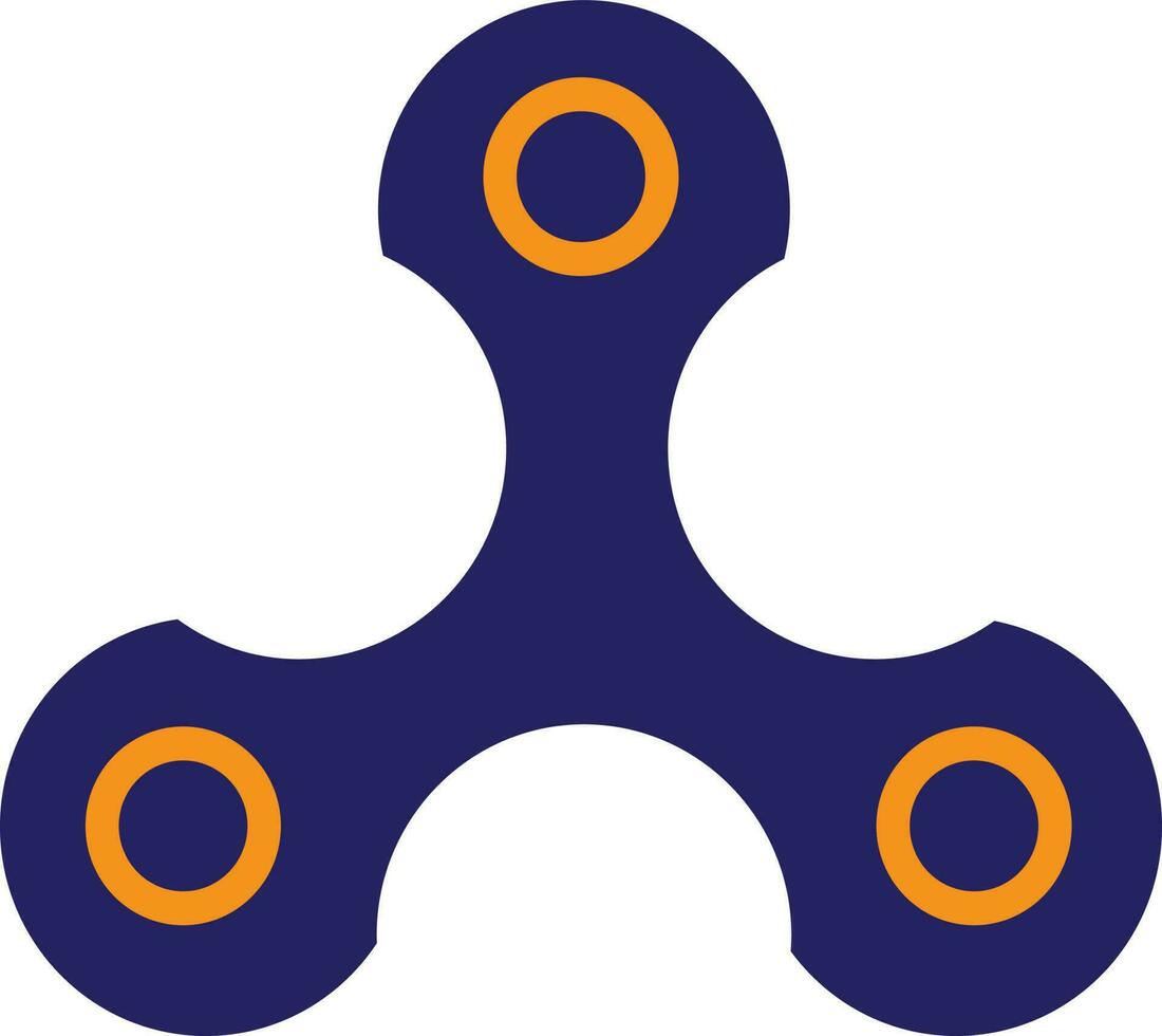 hand- spinner speelgoed- reeks voor spanning Verlichting in illustratie. vector