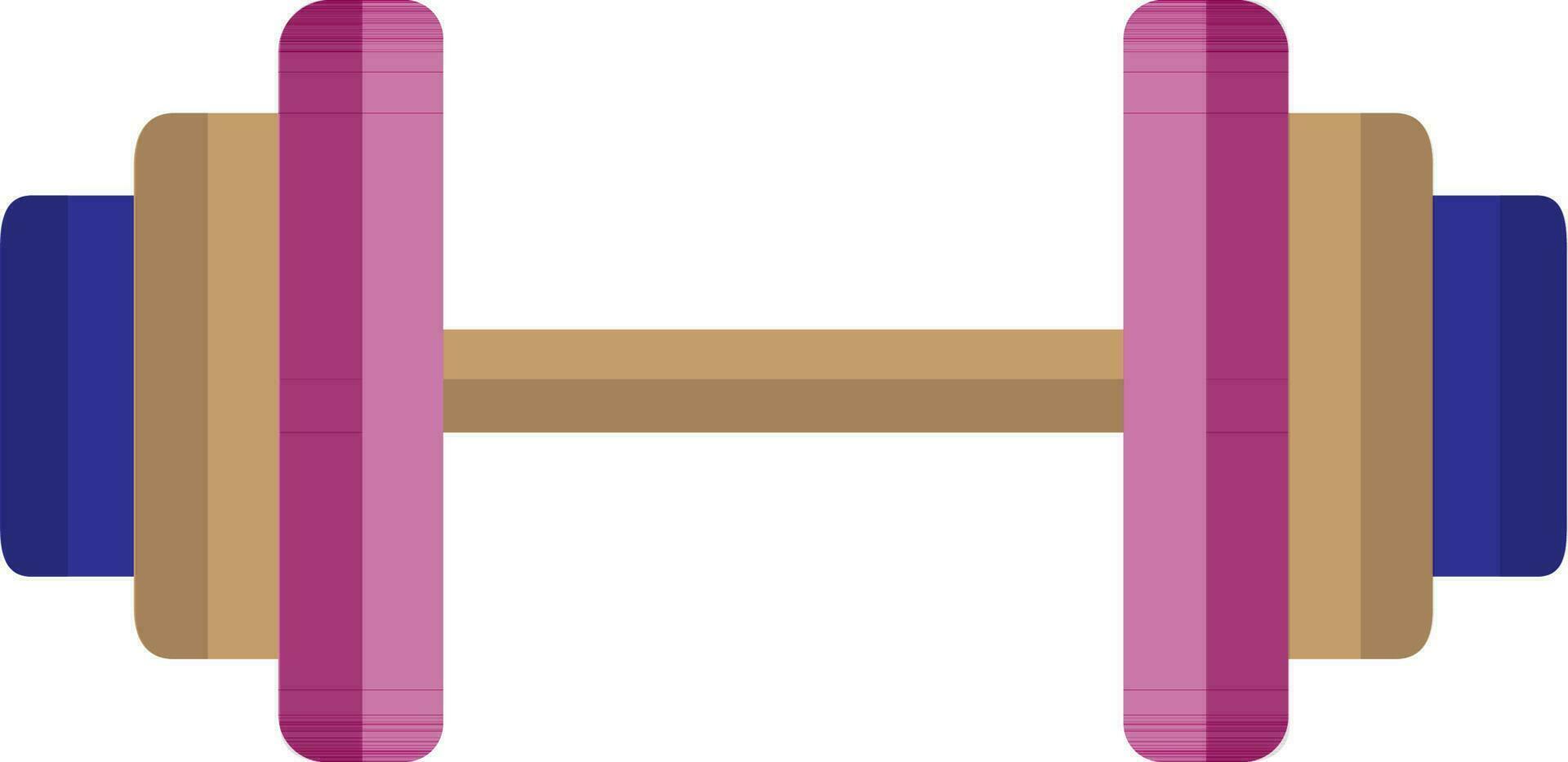 halter gemaakt door blauw, roze en bruin kleur. vector