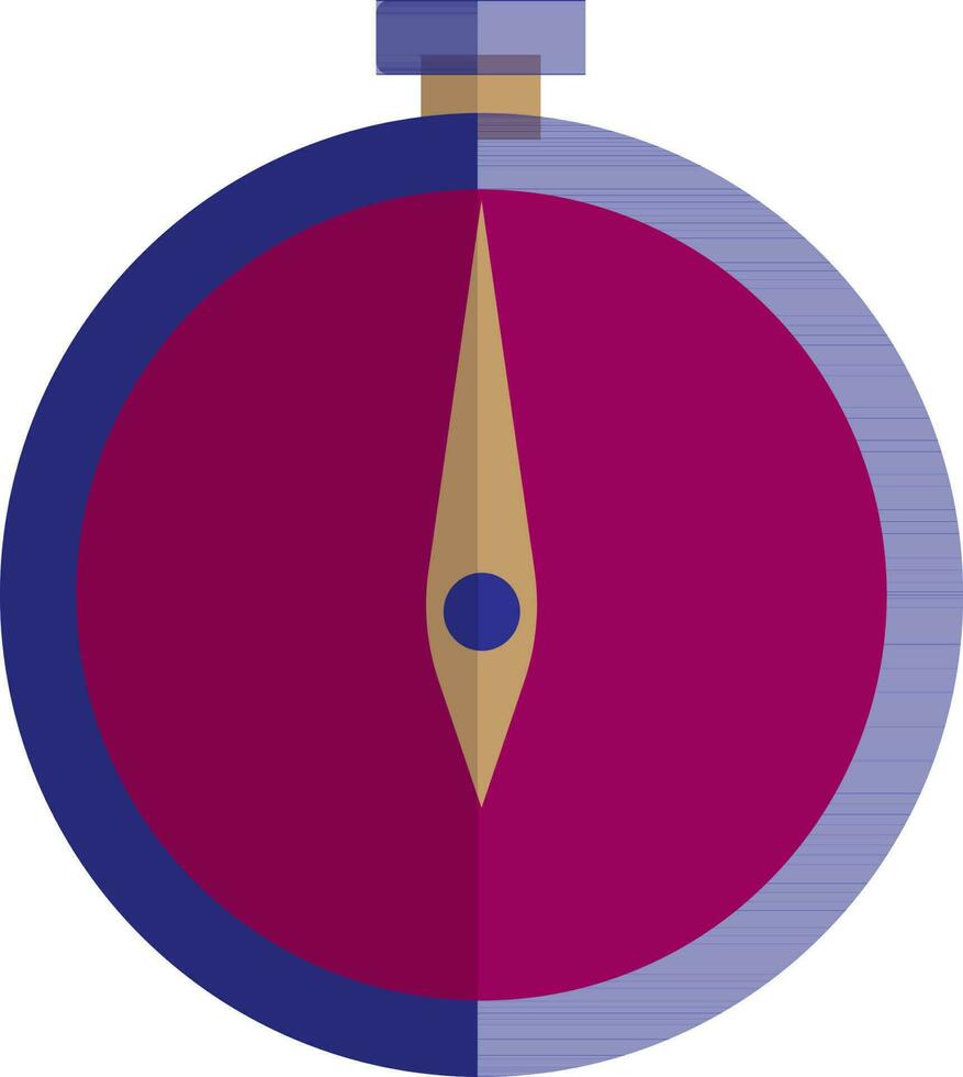 sport chronometer in roze en blauw kleur. vector