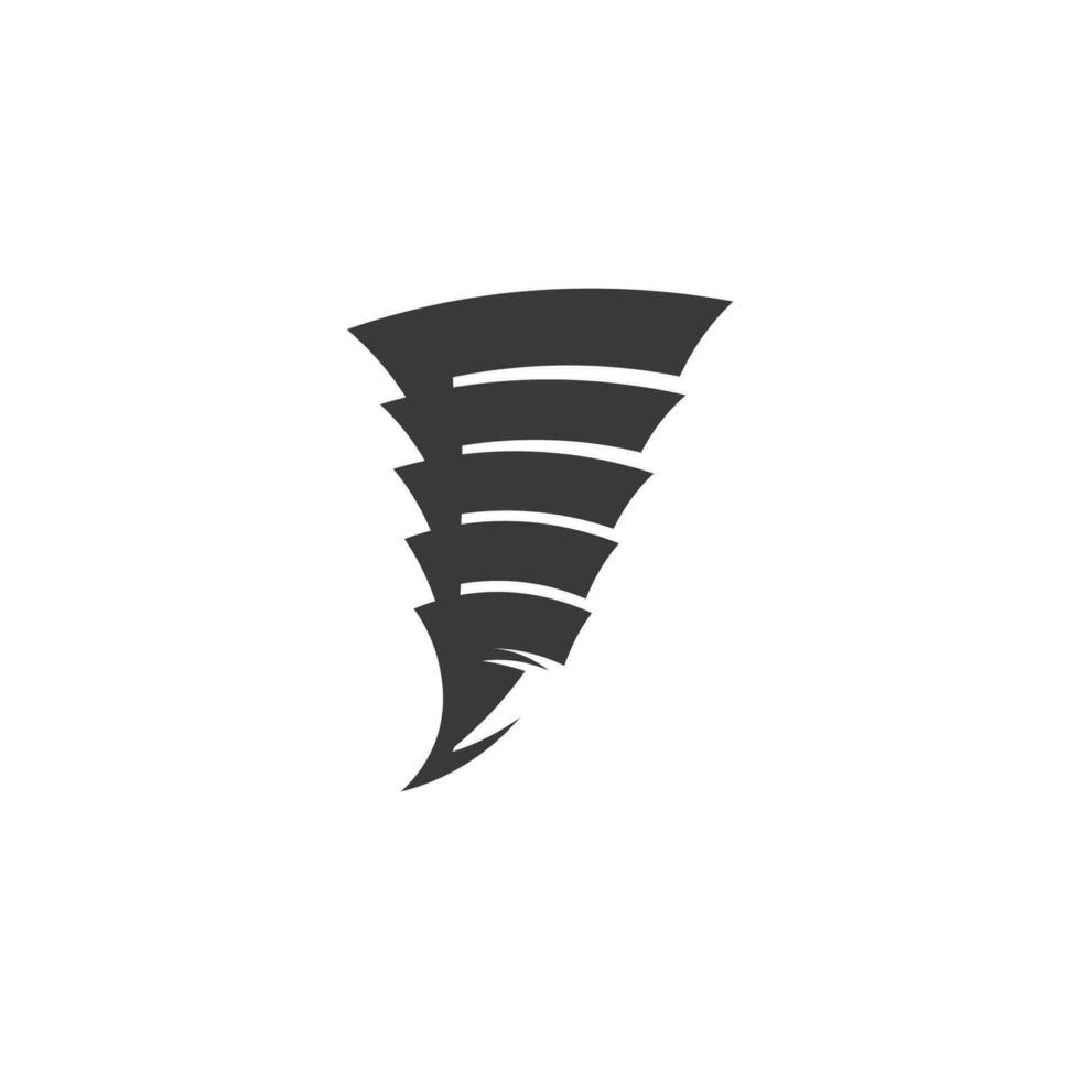 tornado symbool vectorillustratie vector