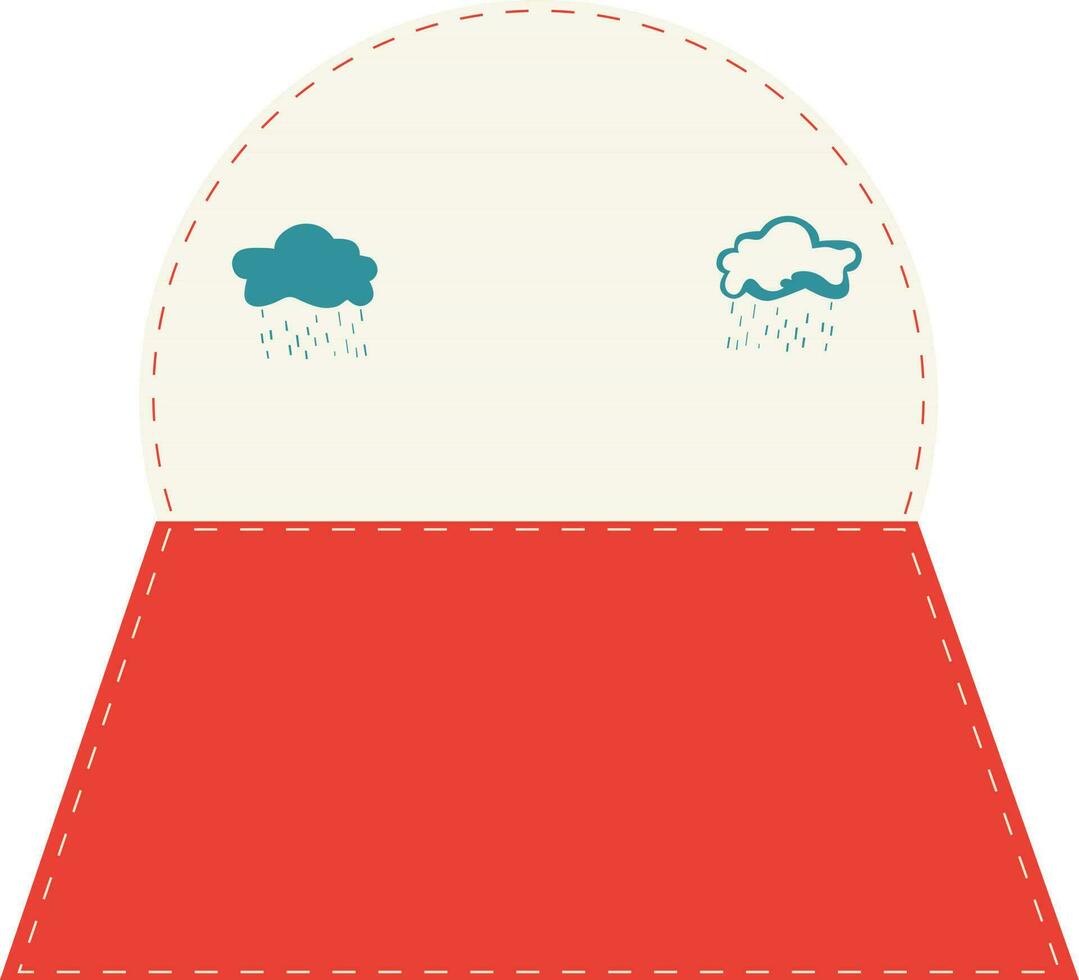 label of etiket ontwerp met wolken. vector