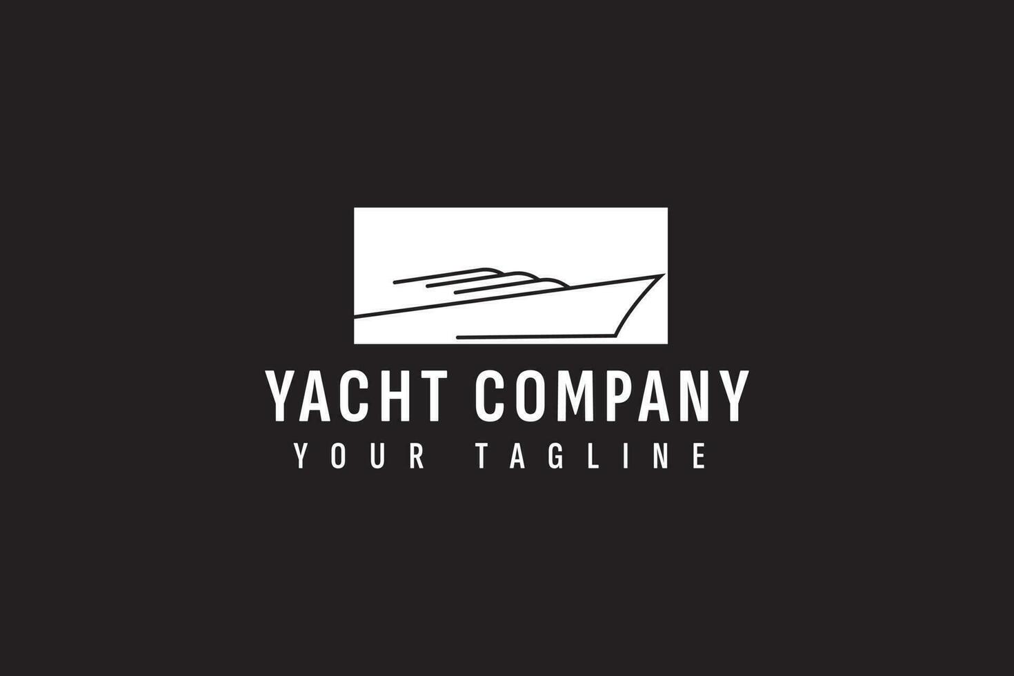 jacht logo vector icoon illustratie