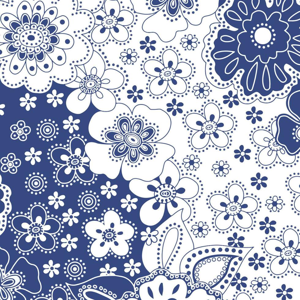 abstract bloemen kleur vector patroon ontwerp geschikt voor mode en kleding stof behoeften