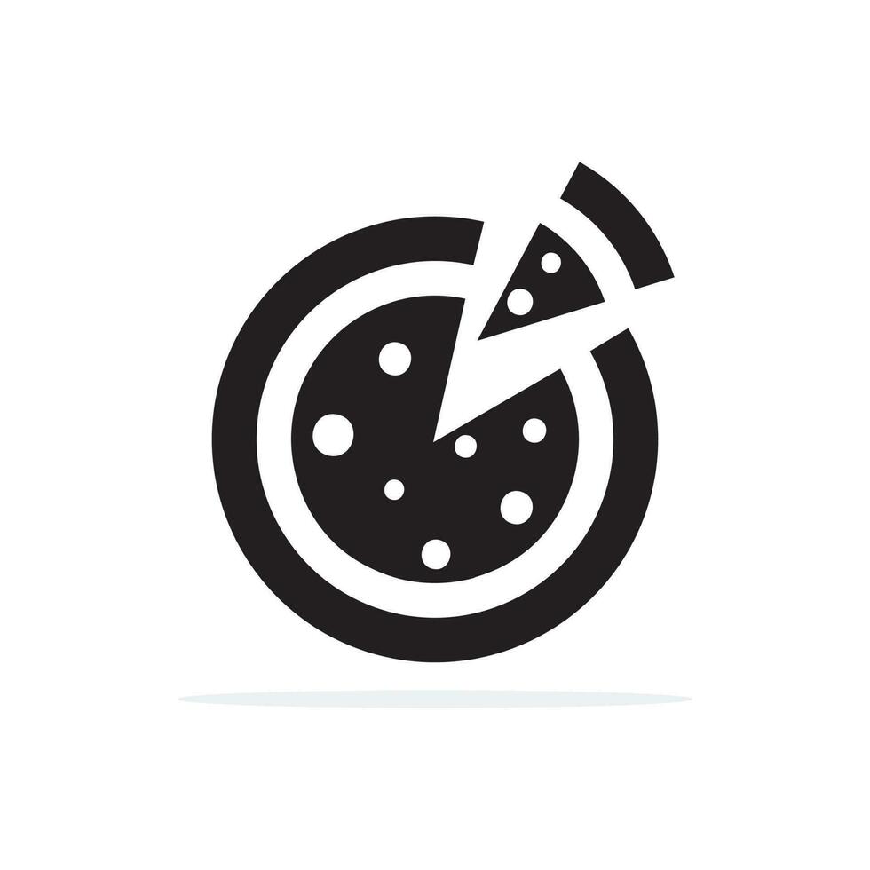 pizza icoon. vector concept illustratie voor ontwerp.