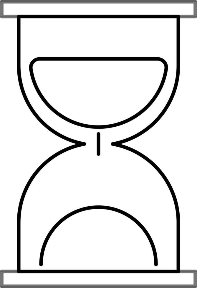 illustratie van zandloper, web symbool. vector