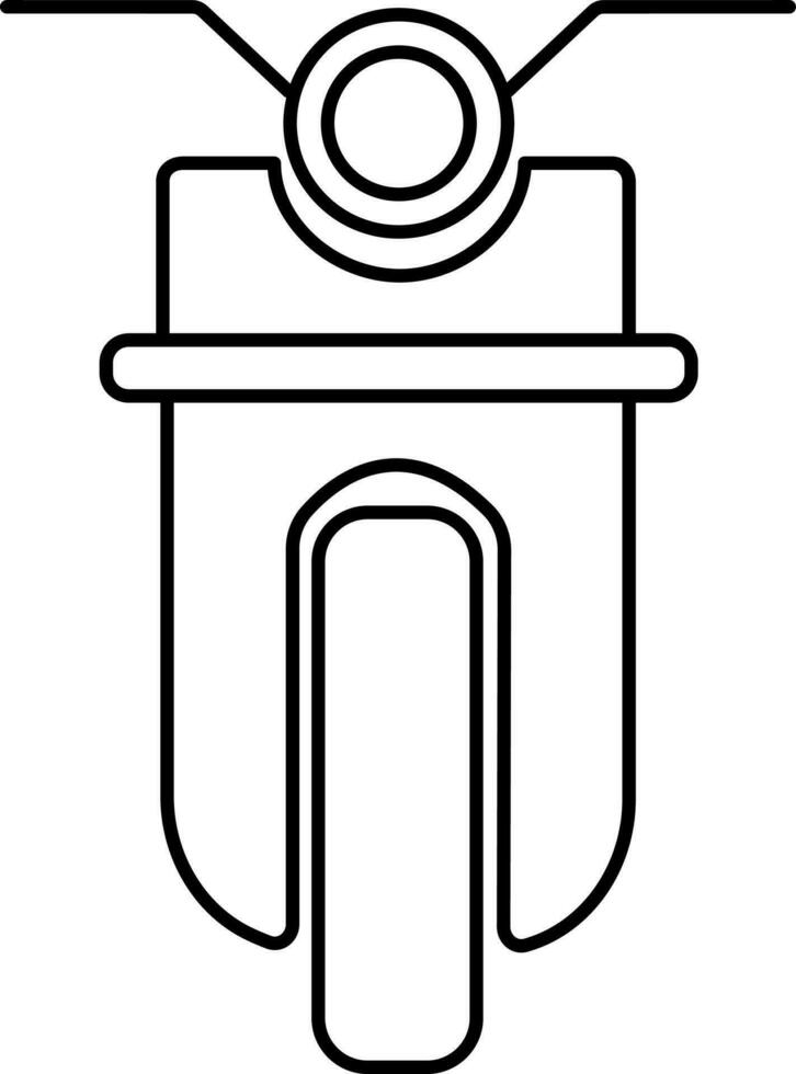 vector teken of symbool van scooter.