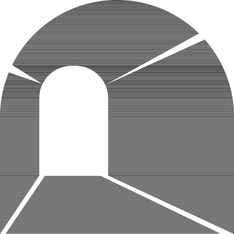 vector teken of symbool van tunnel.
