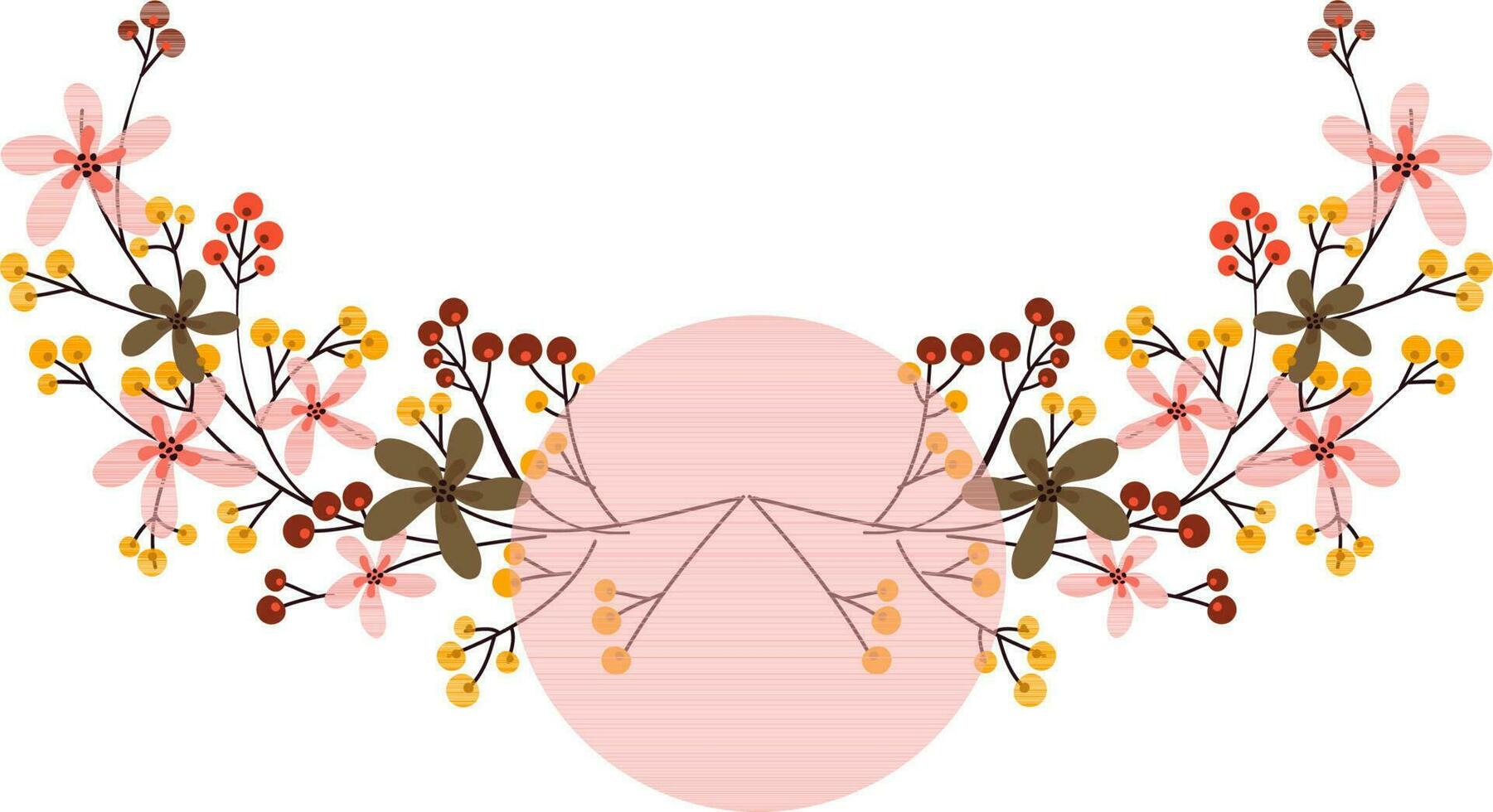 hand- getrokken bloemen ontwerp. vector