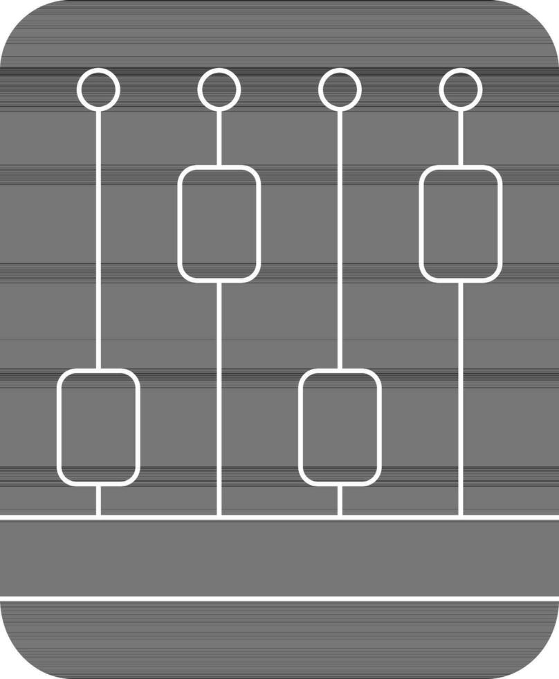 zwart en wit aanpassing niveaus. vector