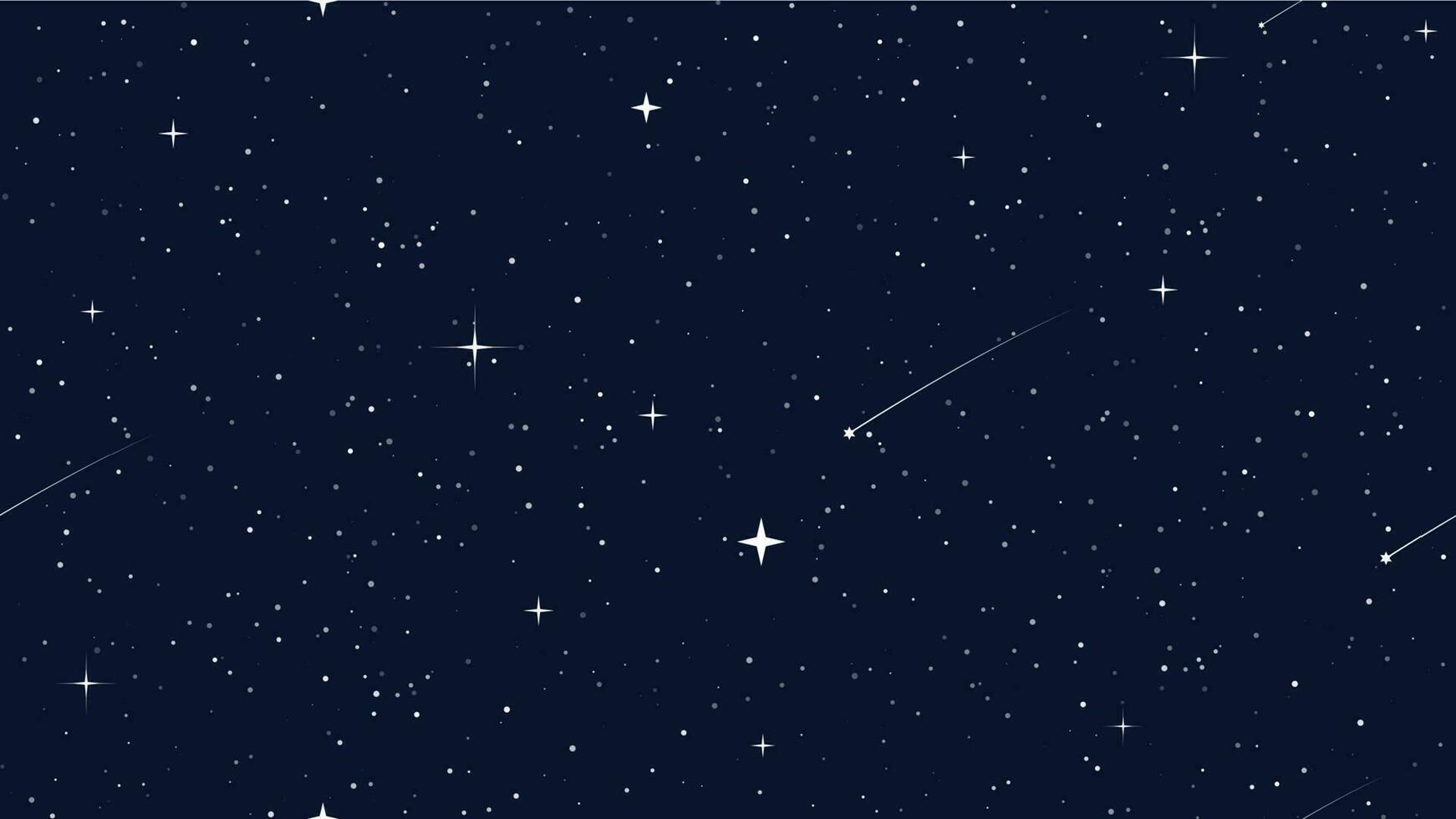 sterrenhemel ruimte, nacht blauw lucht naadloos patroon vector