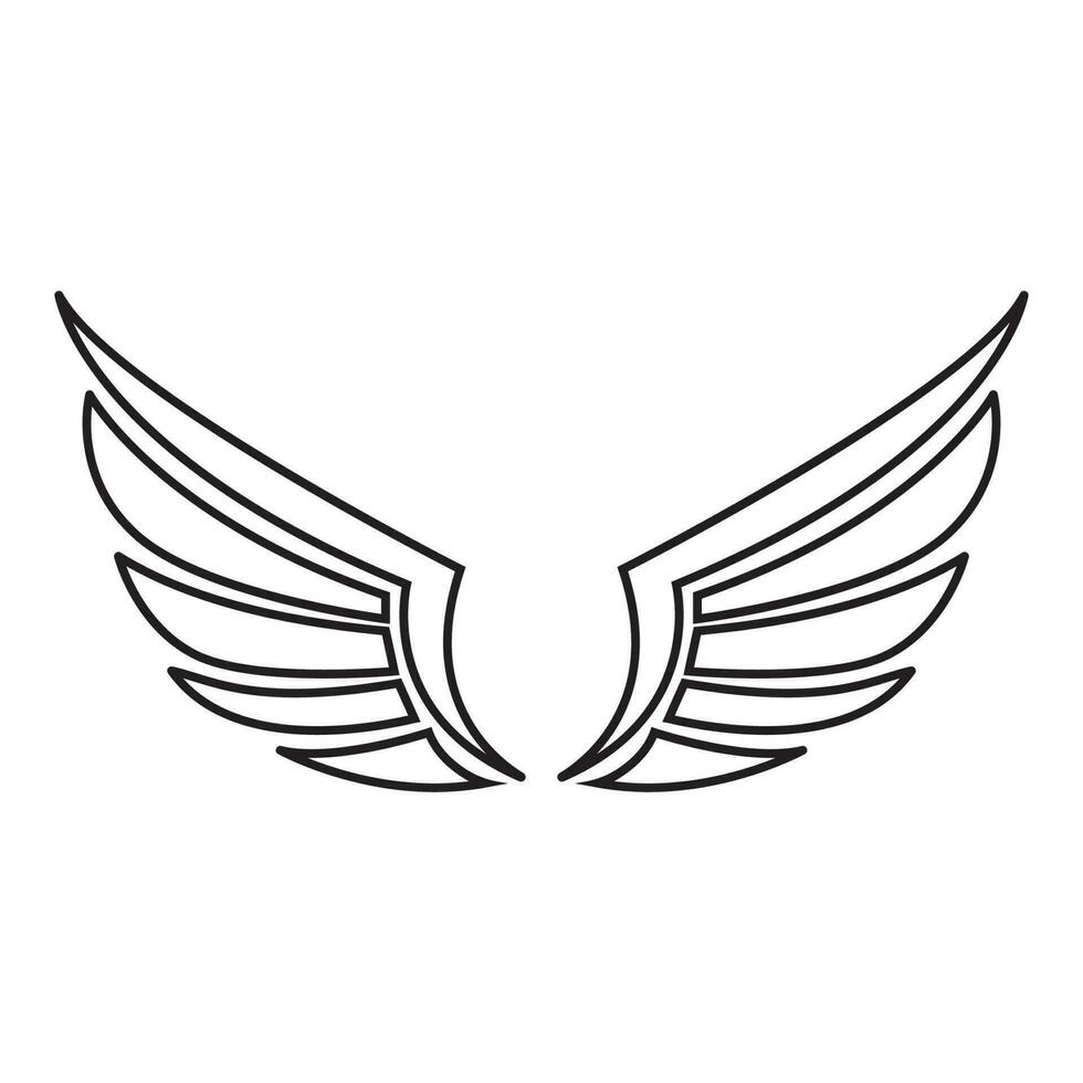 vleugel icoon vector