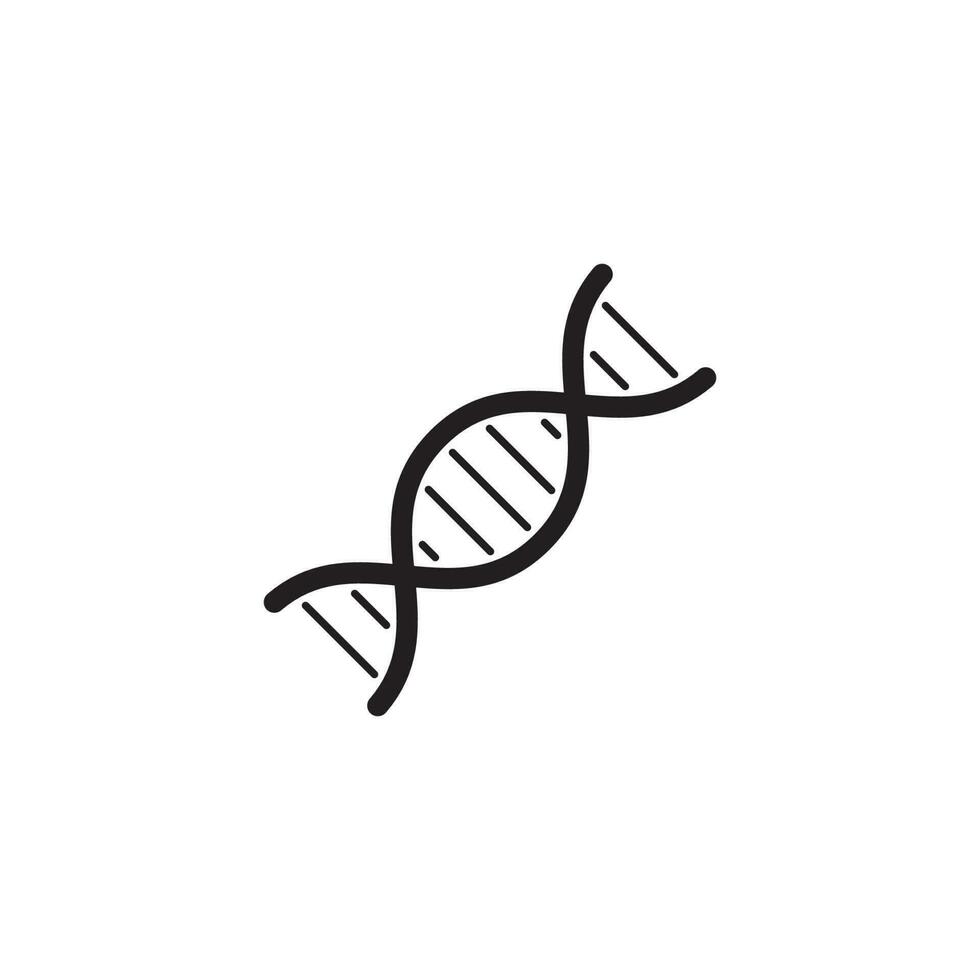 dna pictogram vector