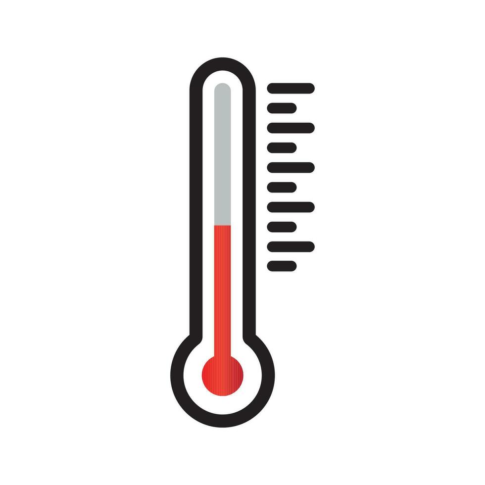 thermometer pictogram vector