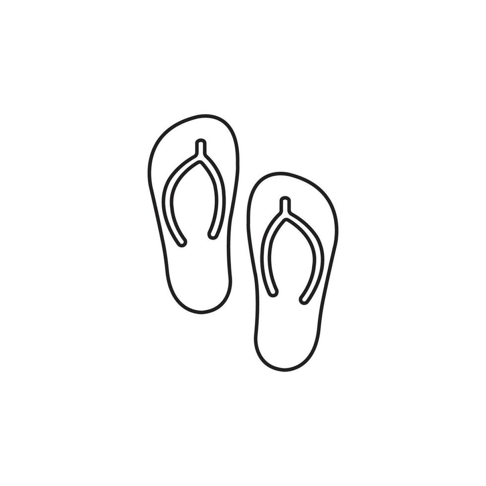 flip flops pictogram vector