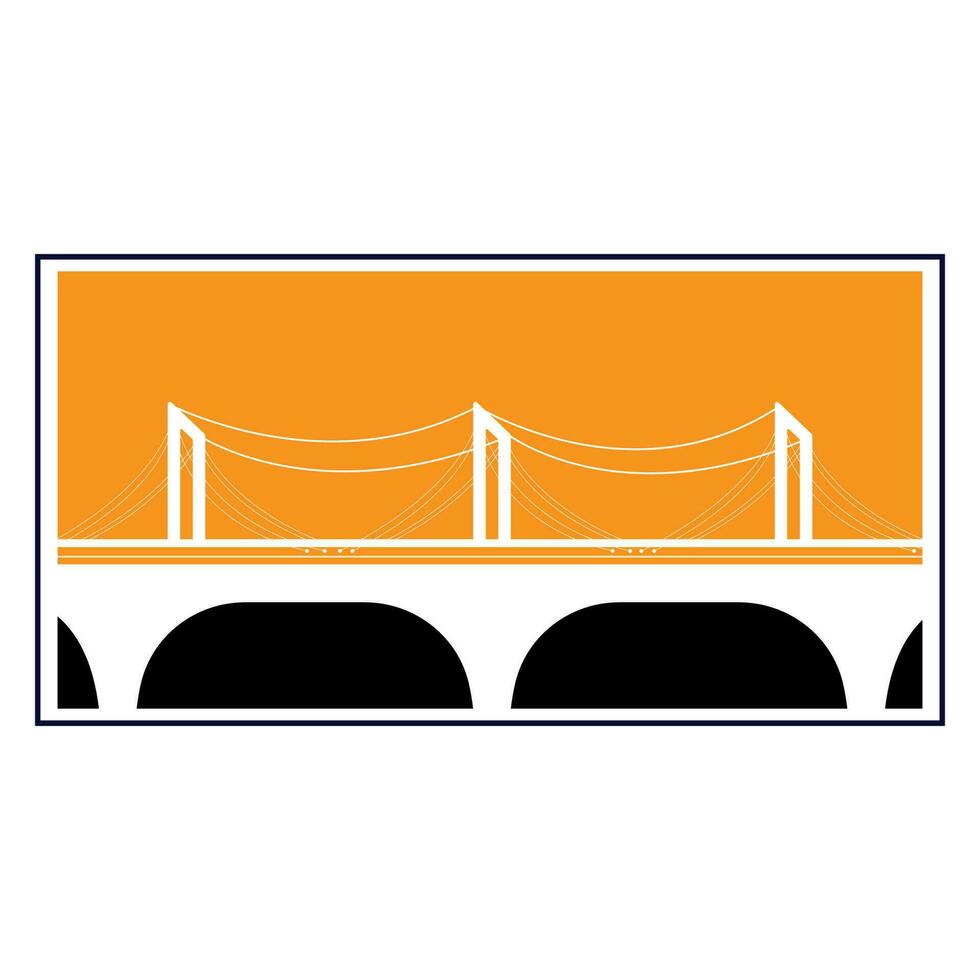 brug logo vector illustratie