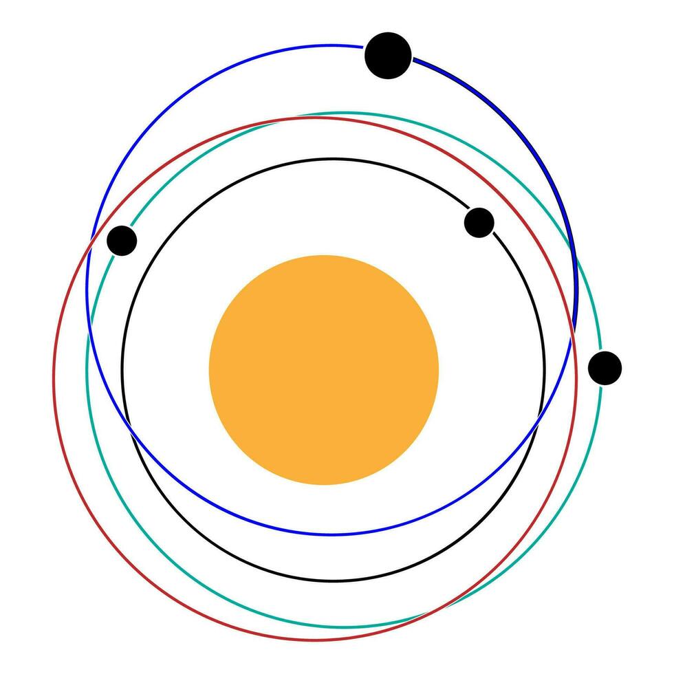 buitenste ruimte icoon vector illustratie