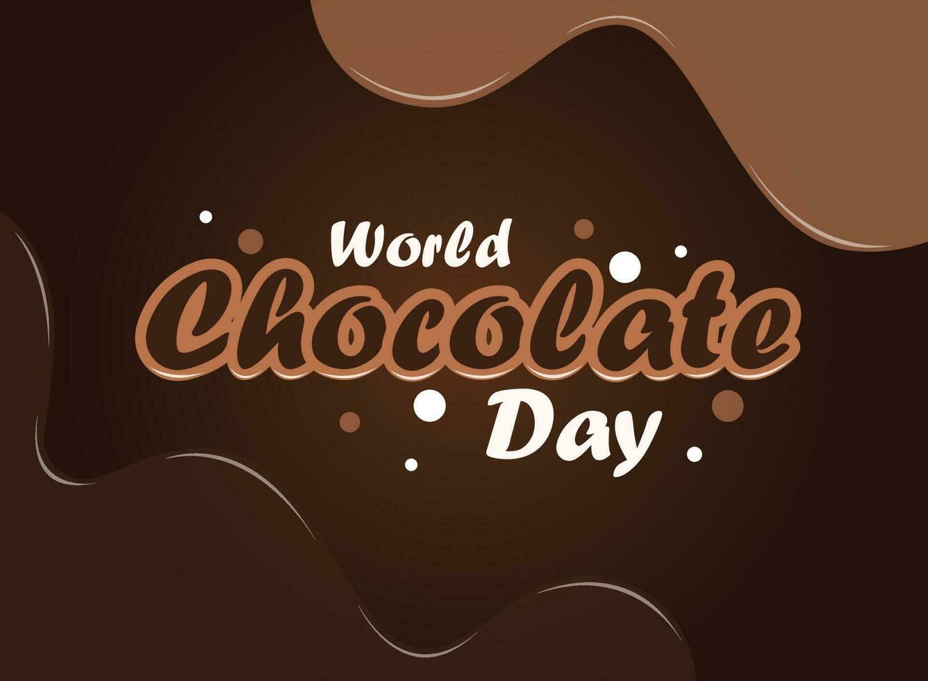 wereld chocola dag vector ontwerp