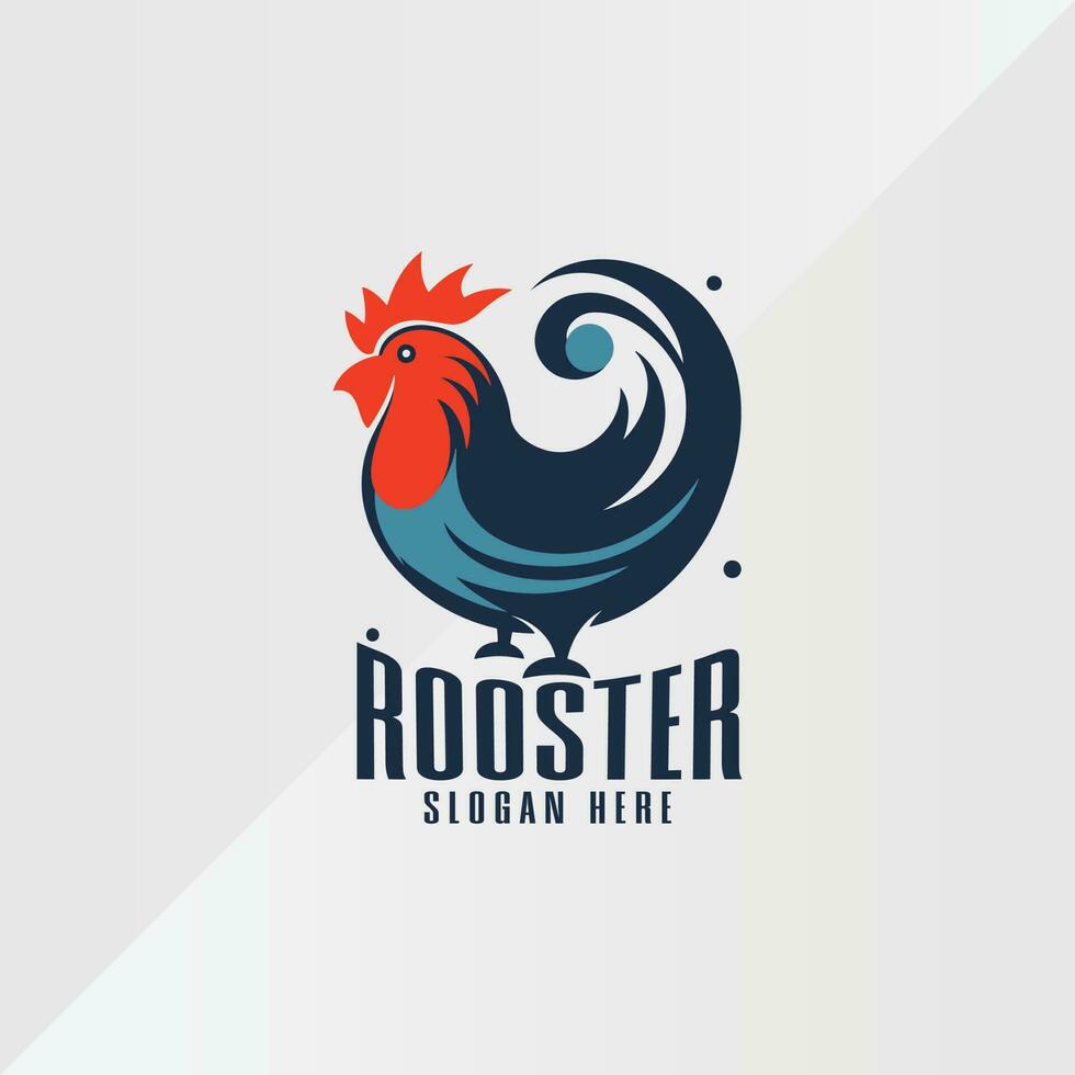 haan logo esport team ontwerp gaming mascotte vector