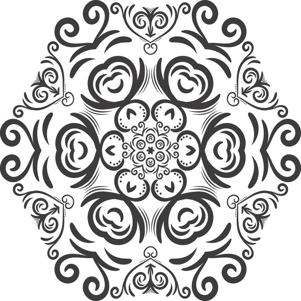 abstract zwart en wit naadloos vector patroon. mandala naadloos patroon vector illustratie en kleur boek bladzijde