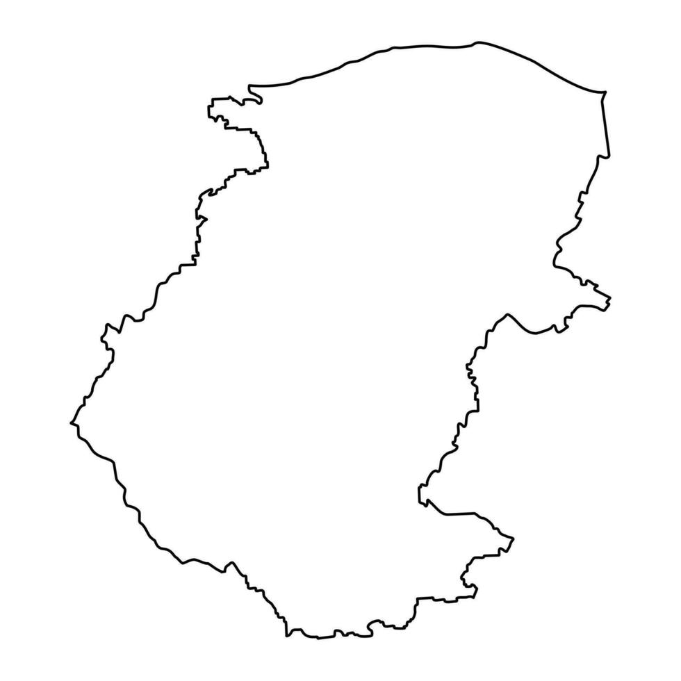 Montana provincie kaart, provincie van bulgarije. vector illustratie.