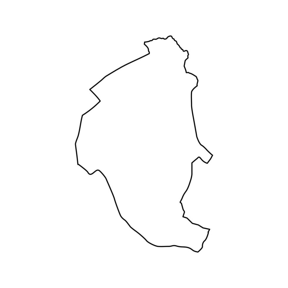 pluzine gemeente kaart, administratief onderverdeling van Montenegro. vector illustratie.