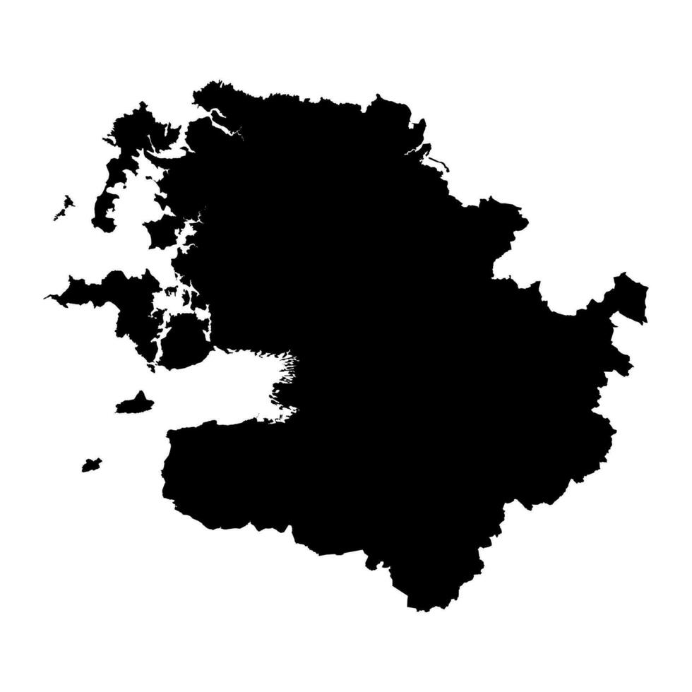 provincie mayo kaart, administratief provincies van Ierland. vector illustratie.