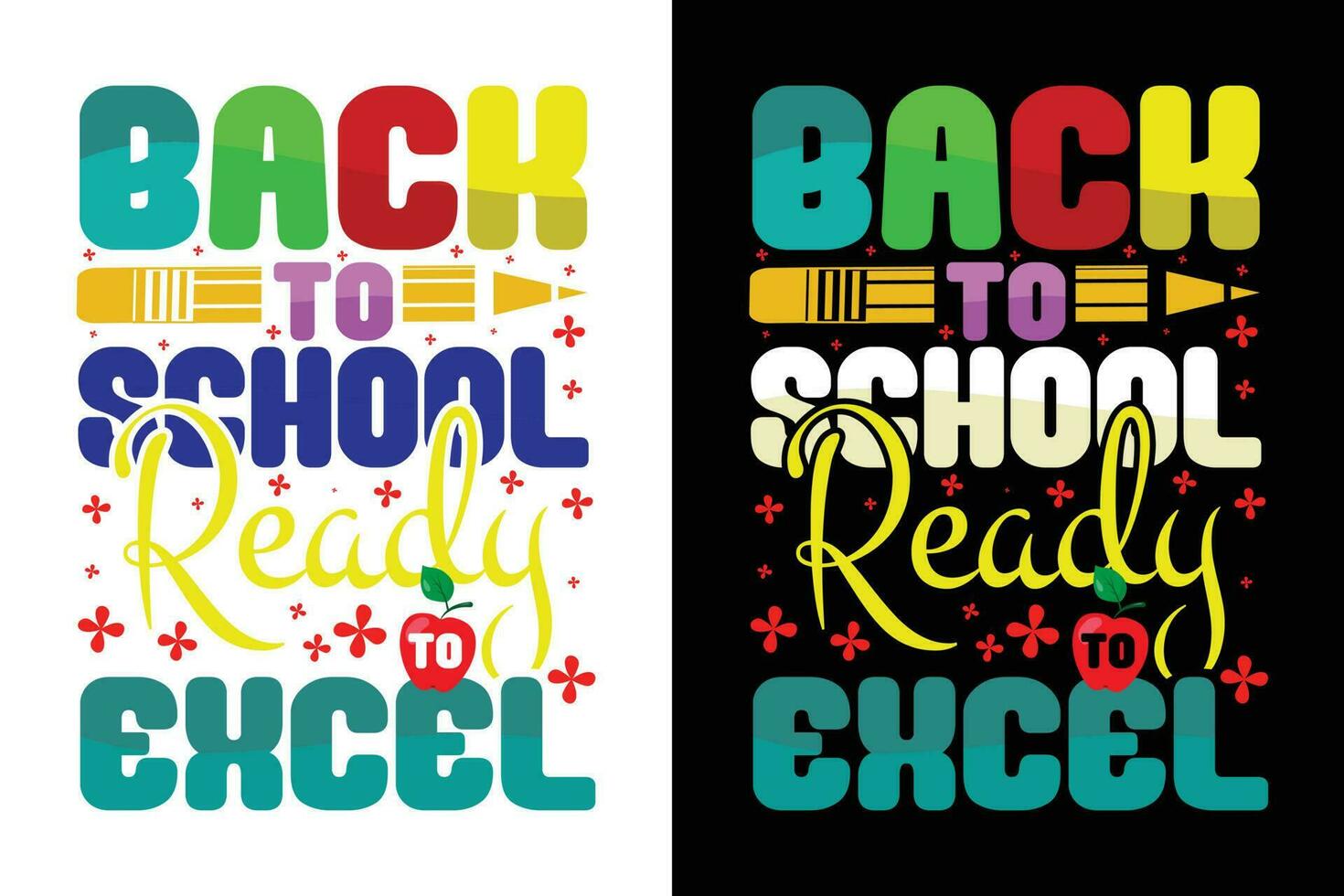 terug naar school- kleurrijk t overhemd ontwerp, kinderen t shirt, school- t shirt, leraar en leerling shirt, vector