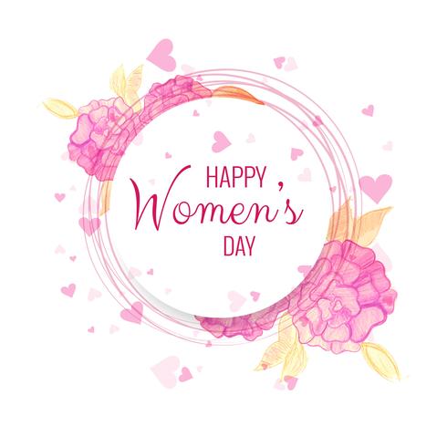 Happy Women's Day viering achtergrond vector