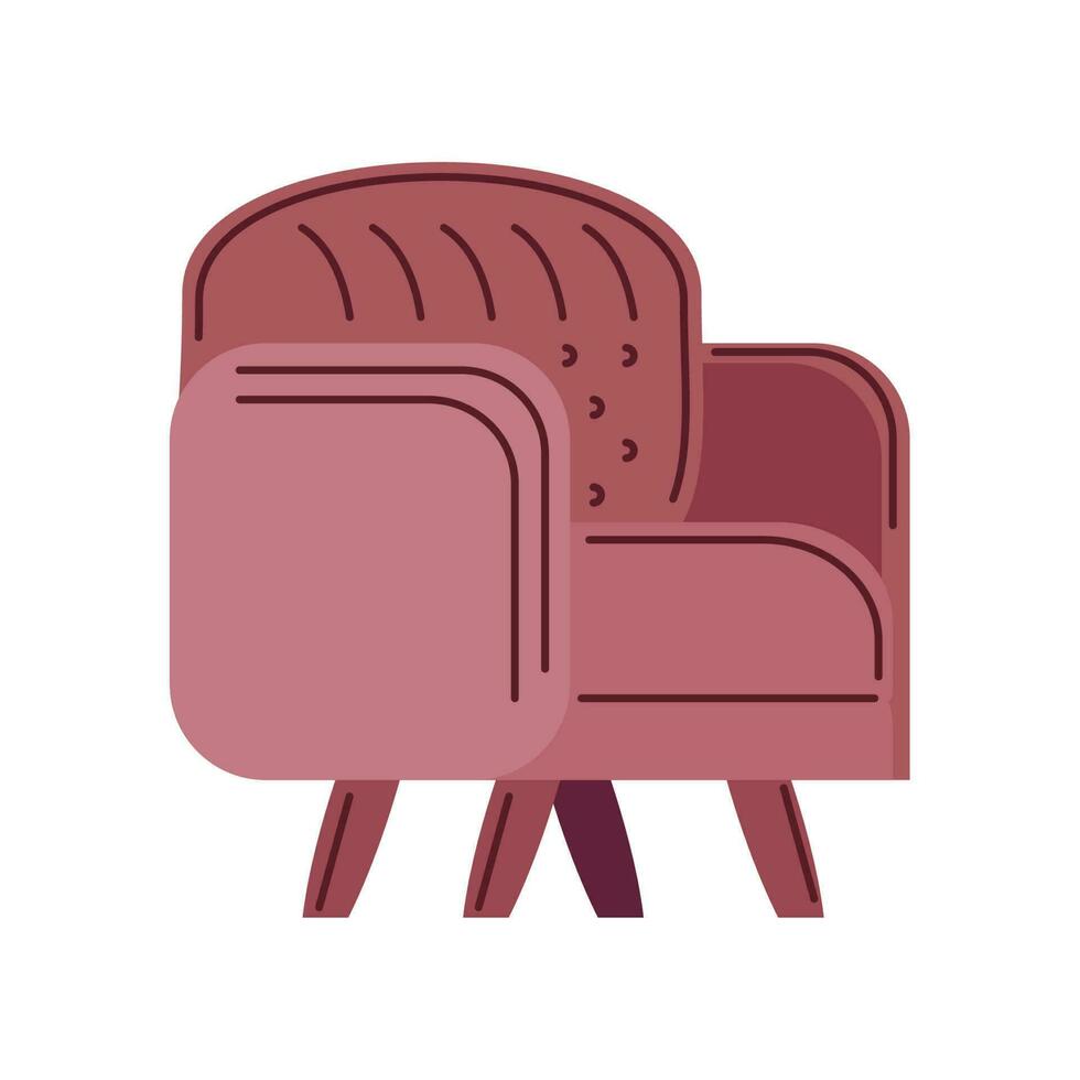 fauteuil icoon geïsoleerd wit achtergrond vector