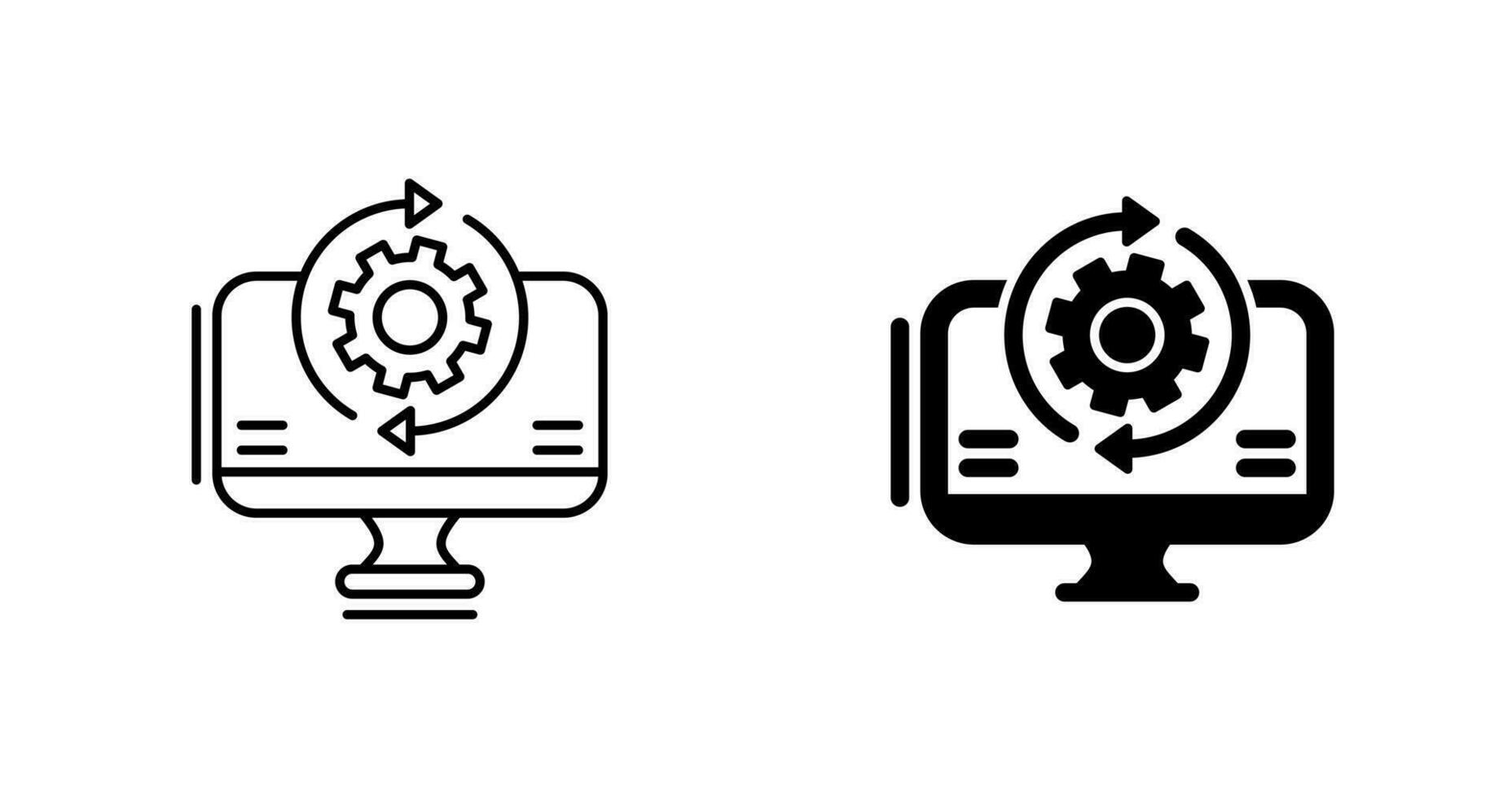 synchronisatie vector icoon