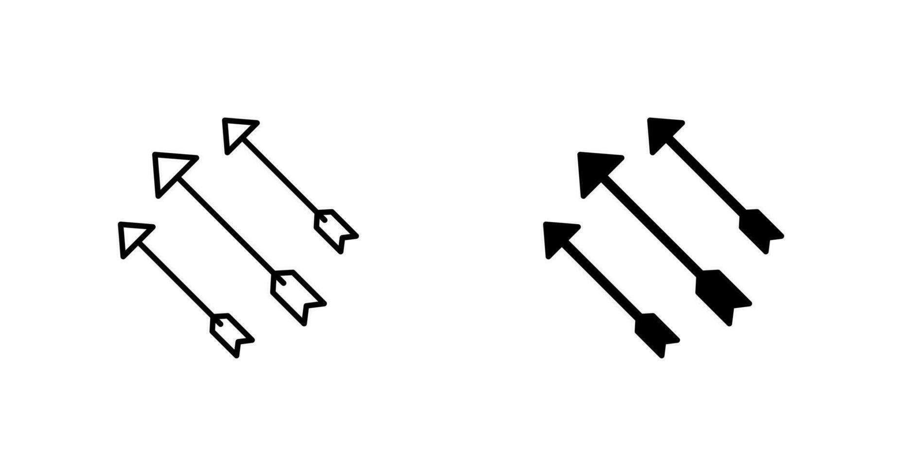 uniek pijlen vector icoon