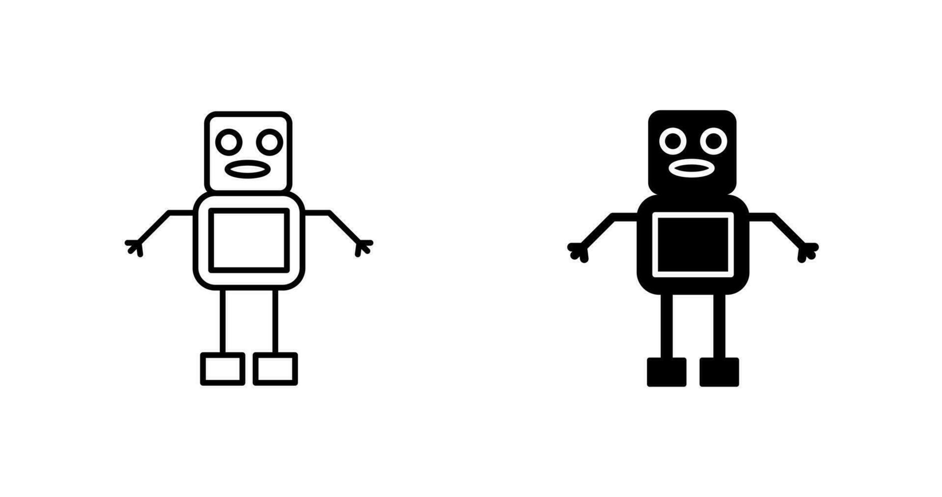 uniek robot vector icoon