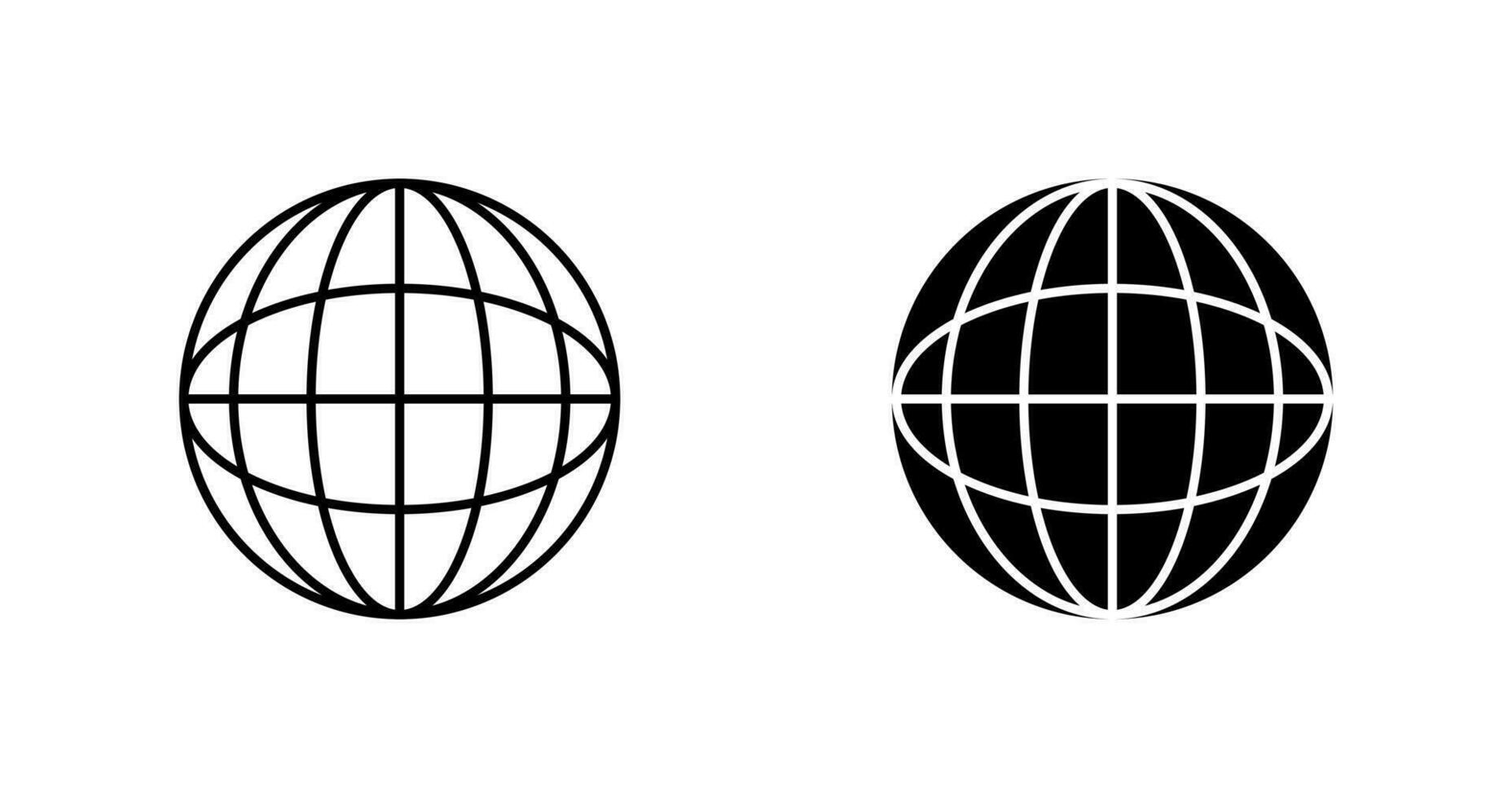 wereldbol vector pictogram