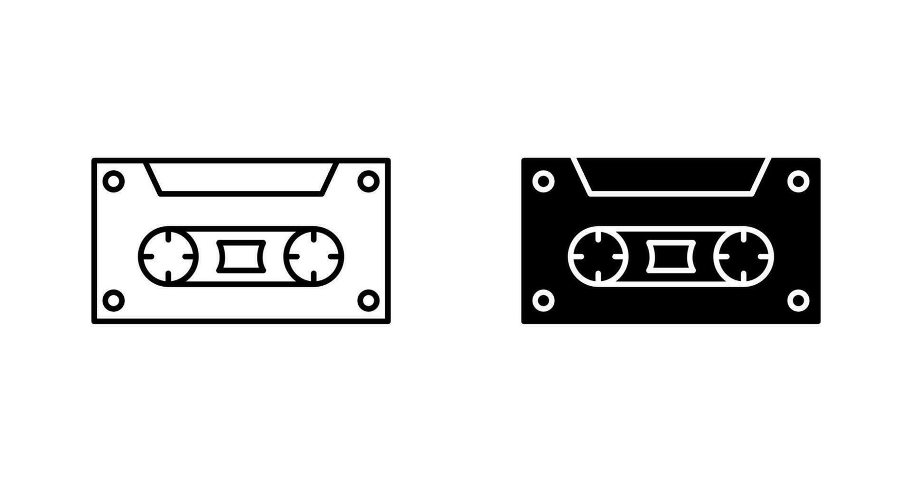 casette vector icoon