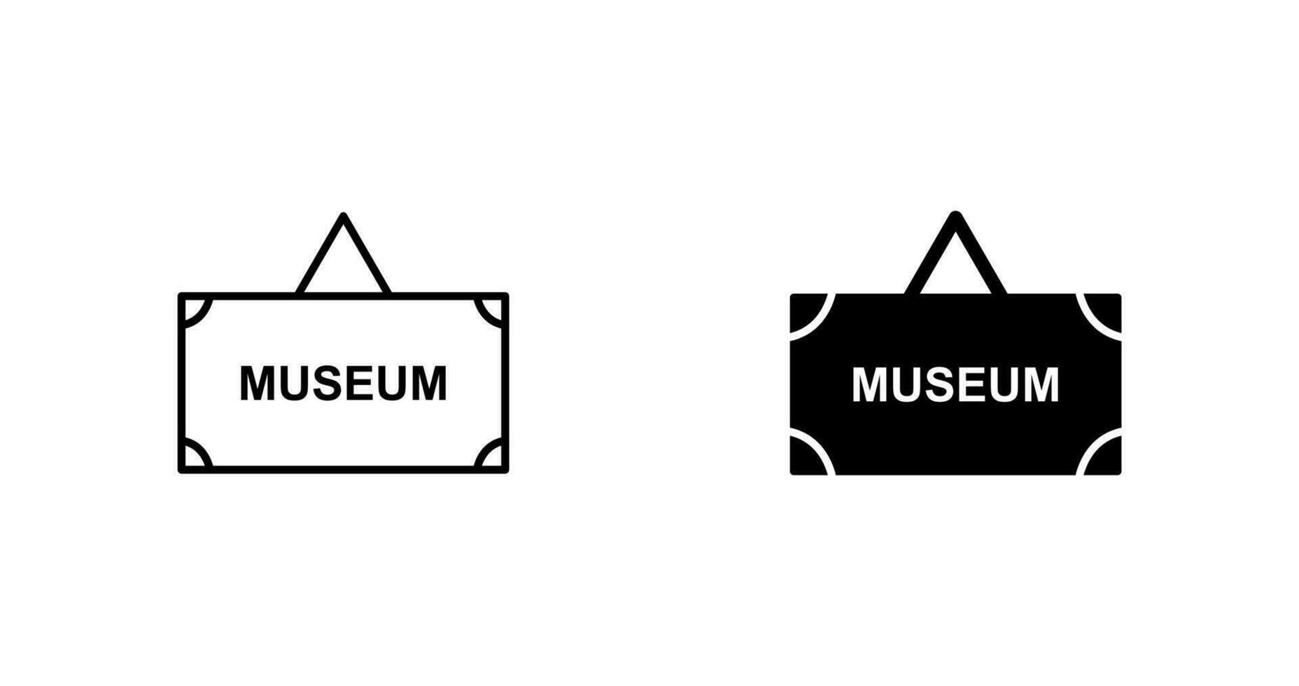 museum label vector icoon