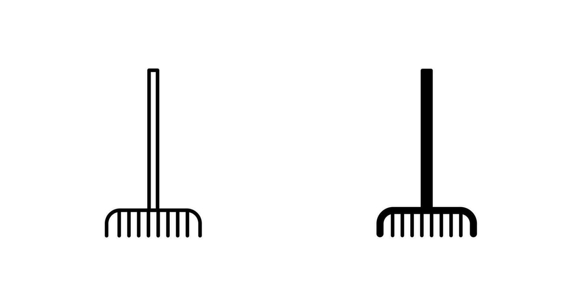 vork plukken bladeren vector icoon