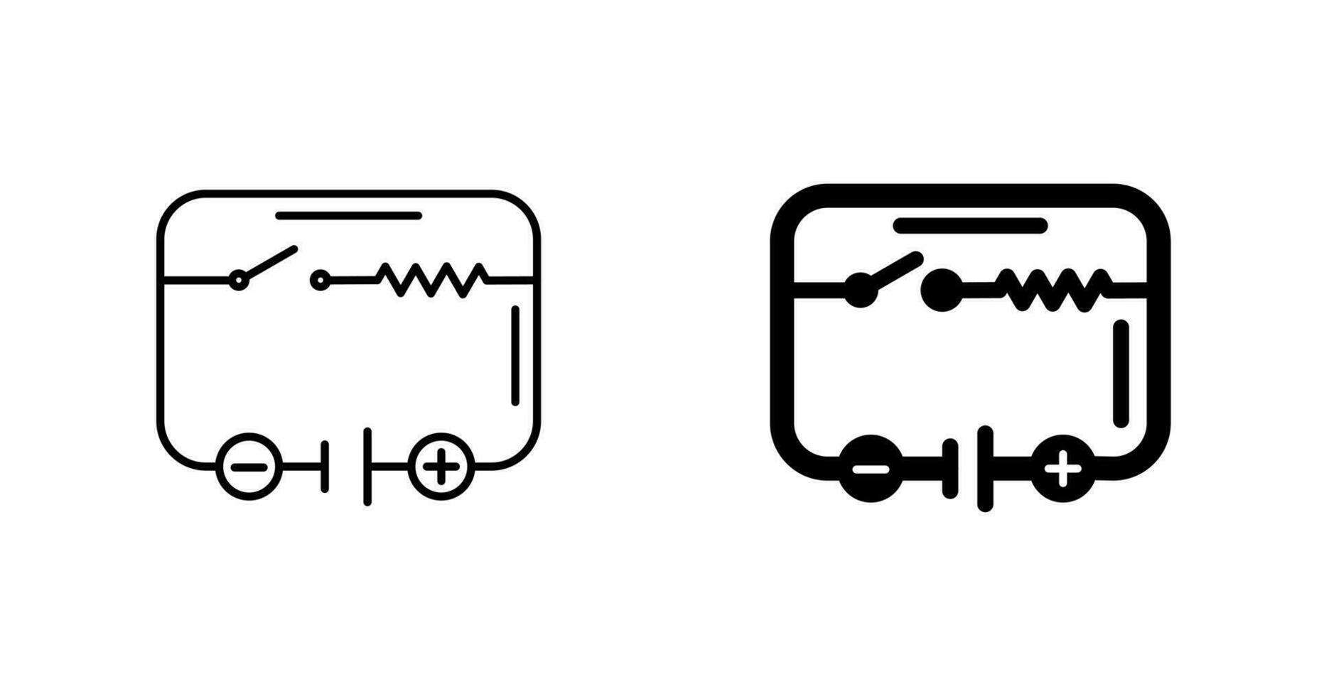 elektrisch stroomkring vector icoon