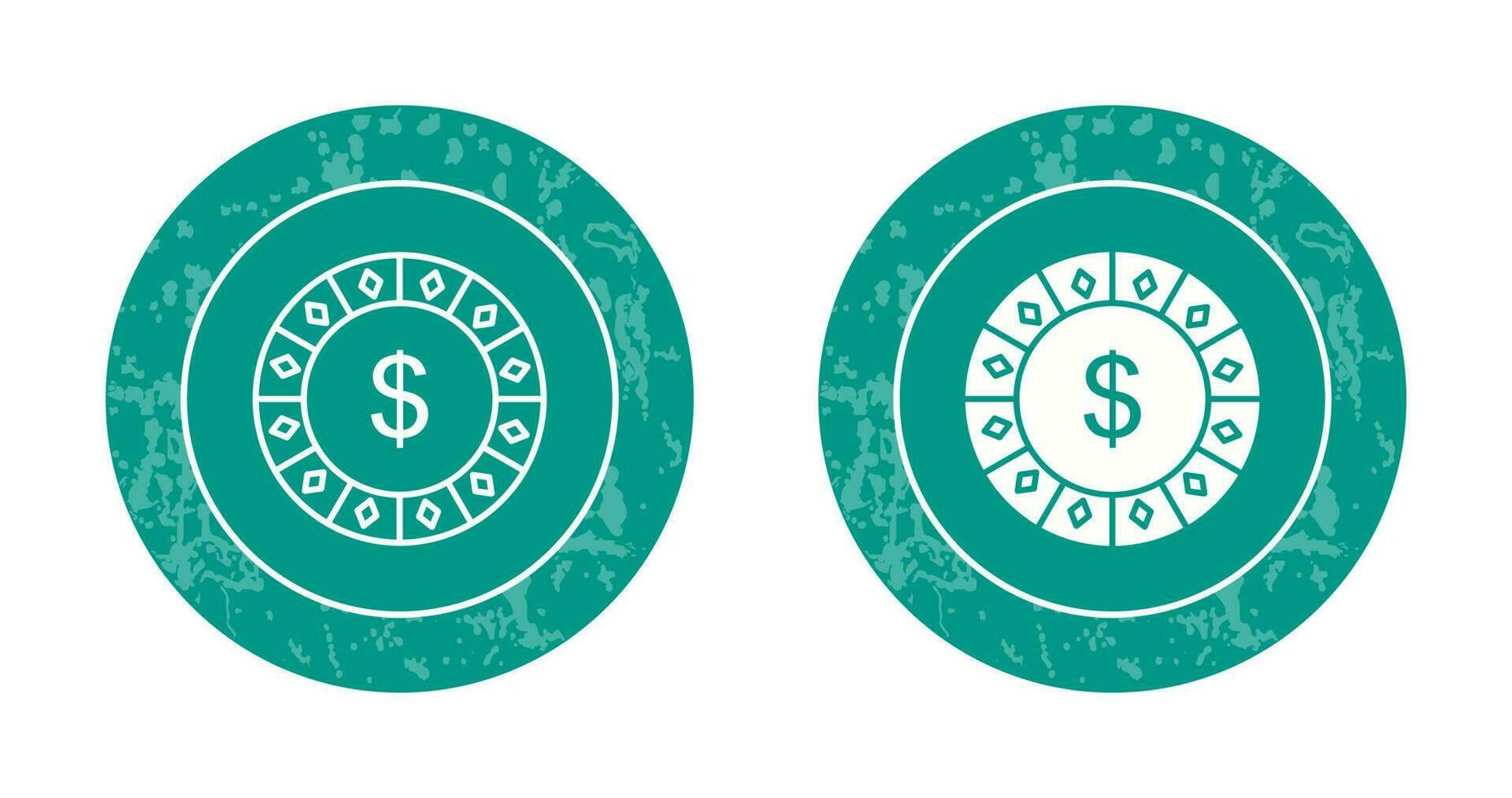 dollar spaander vector icoon