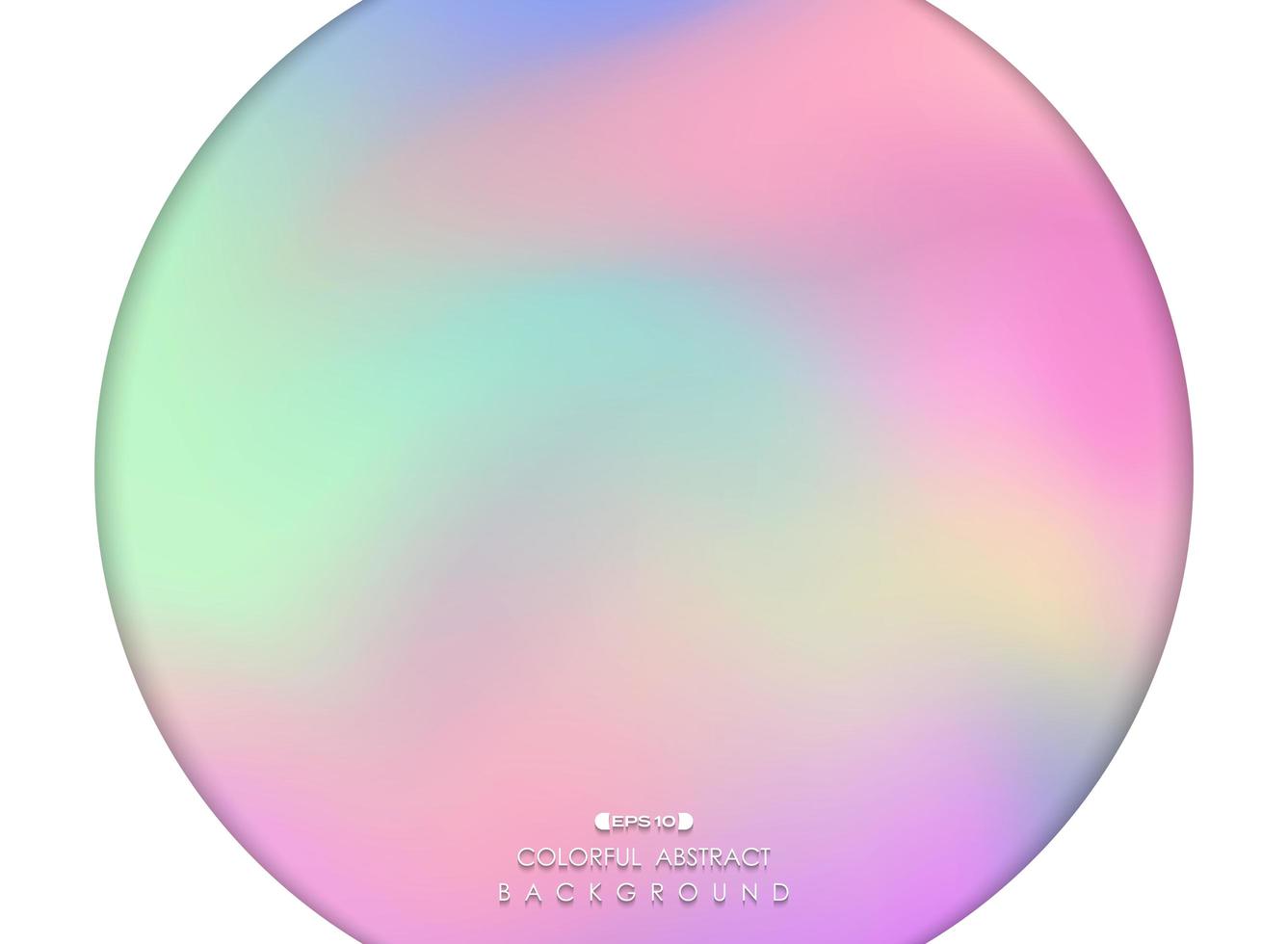 abstract papercut cirkelvenster met kleurrijke gradiëntachtergrond. vector