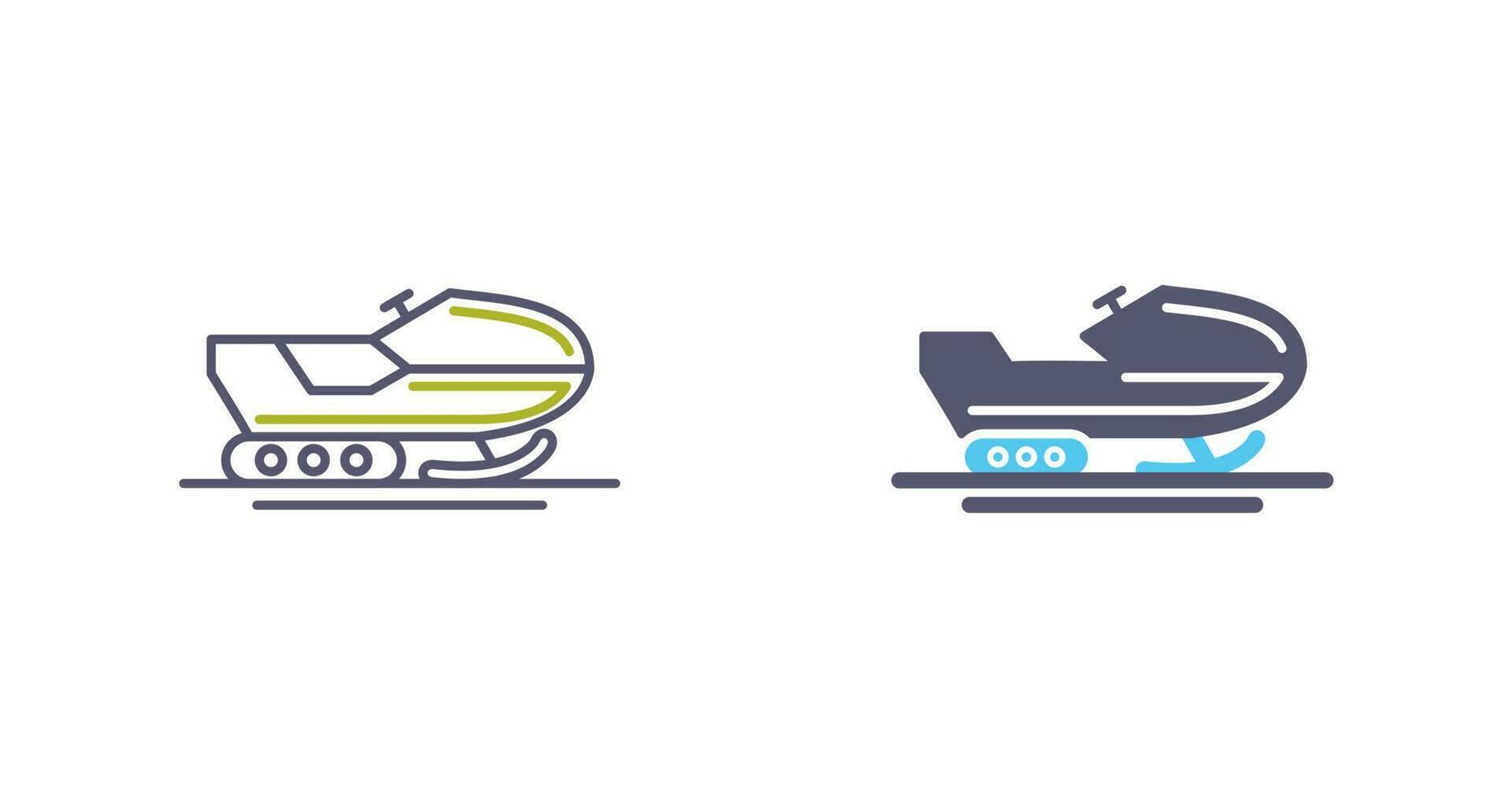 sneeuwscooter vector pictogram