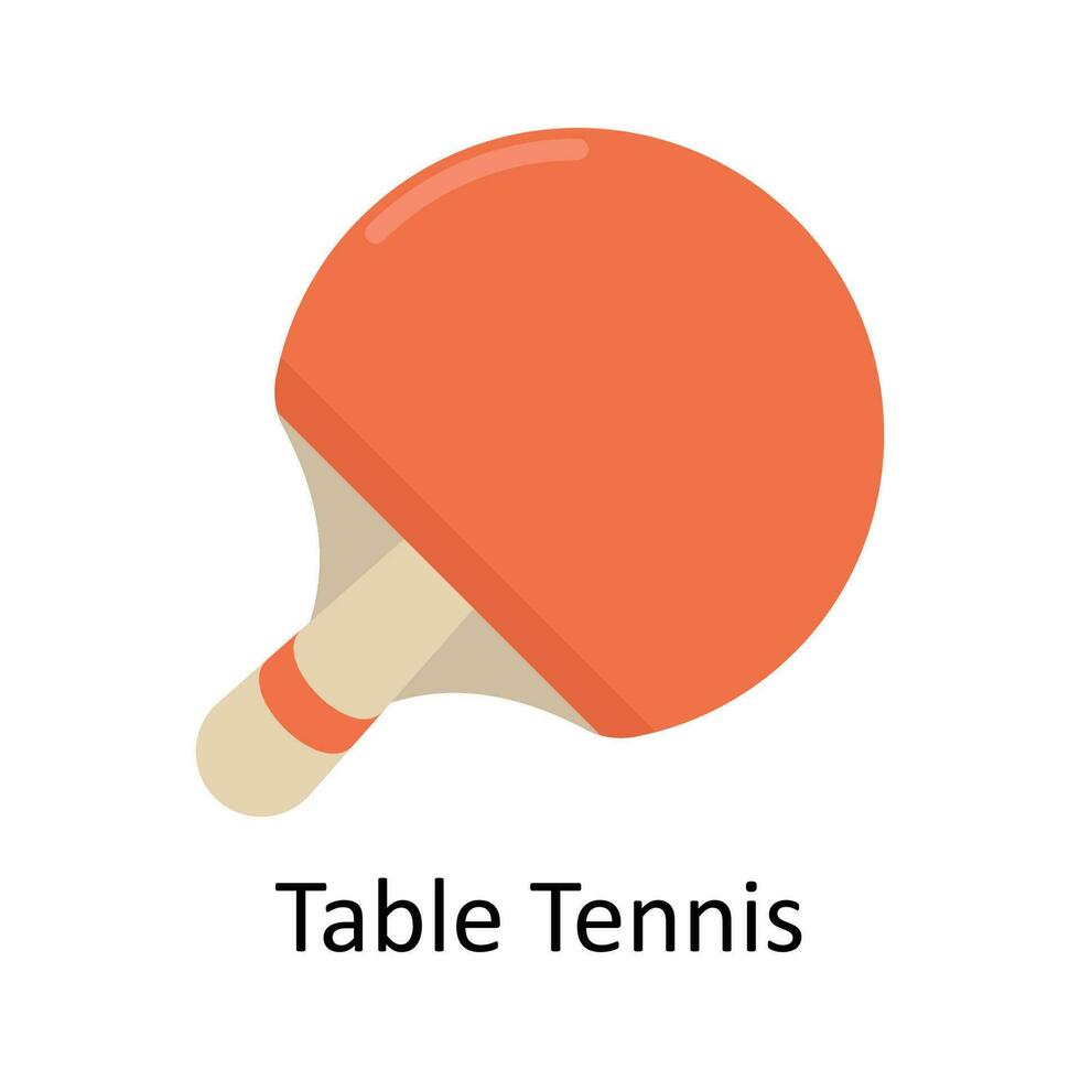 tafel tennis vector vlak icoon ontwerp illustratie. sport- en spellen symbool Aan wit achtergrond eps 10 het dossier